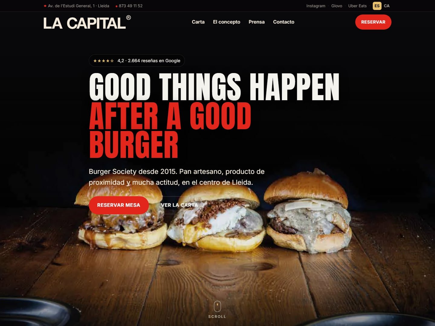 LA CAPITAL: Hamburguesería en el centro de Lleida